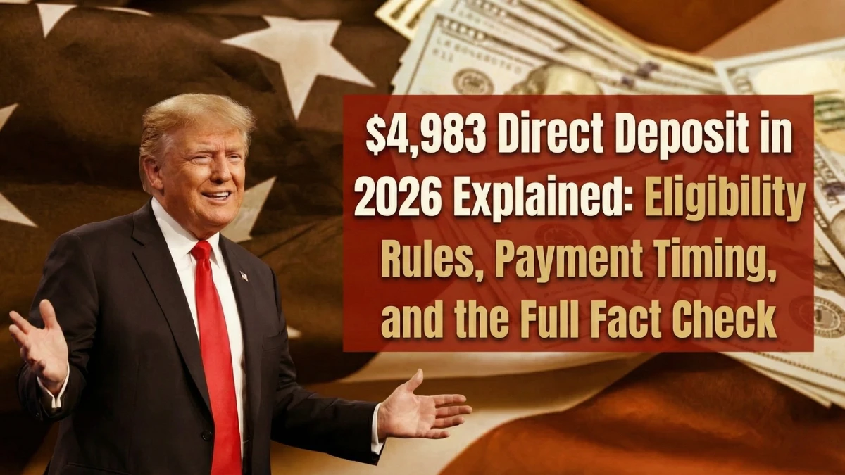 $4,983 Direct Deposit in 2026 Explained